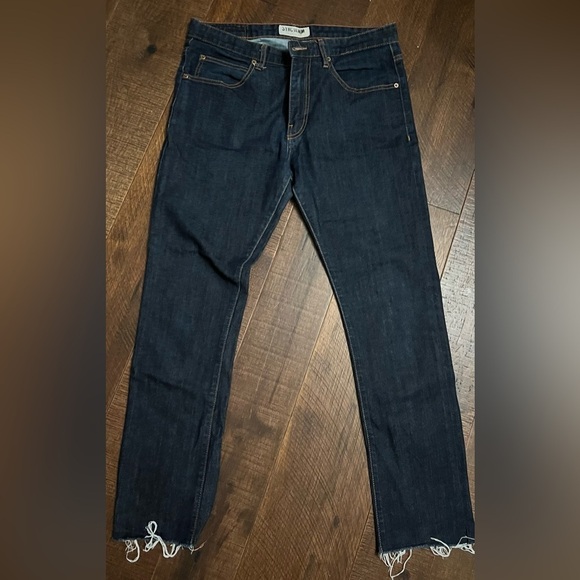 Men’s Sync brand real denim jeans 34 cropped natural hem - Picture 1 of 7
